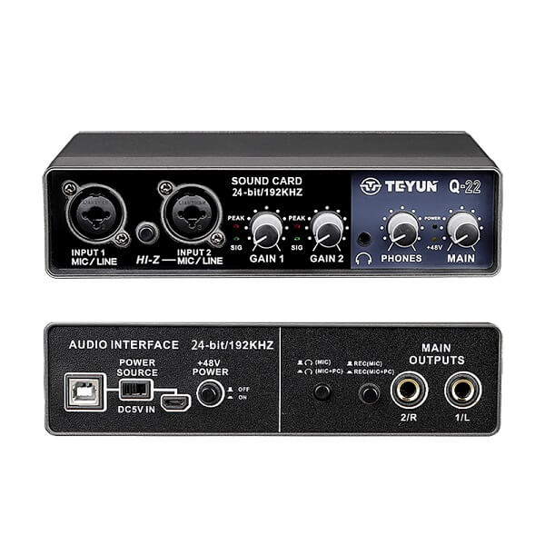 TEYUN Q-22 Usb Interface Audio Sound Card